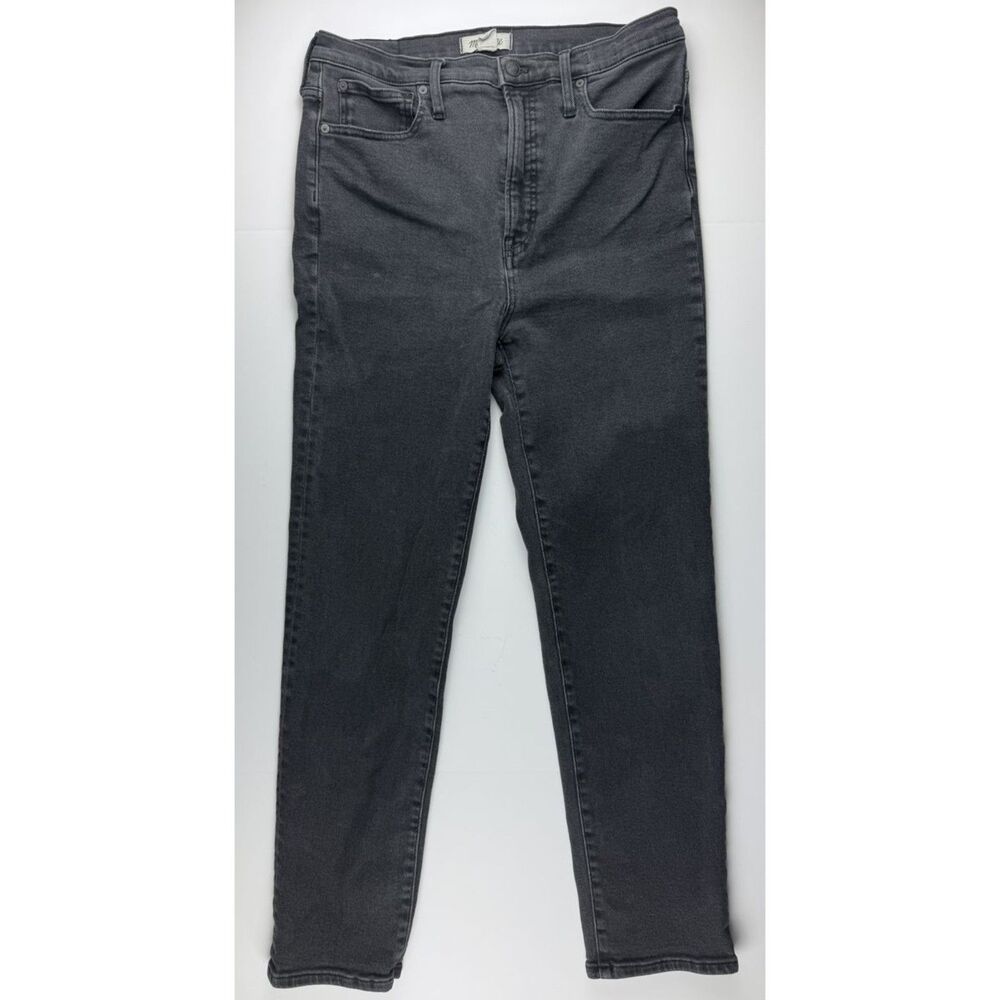 Madewell The Perfect Vintage Jean Washed Black High Rise Straight Womens 31T